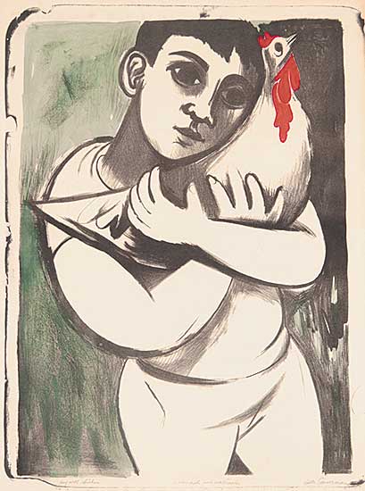 #425 ~ Caiserman-Roth - Boy with Chicken