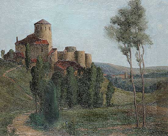 #446 ~ Dods-Withers - Untitled - Italianate Villa on the Hill