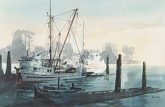 #471 ~ Heine - Evening at Steveston, British Columbia