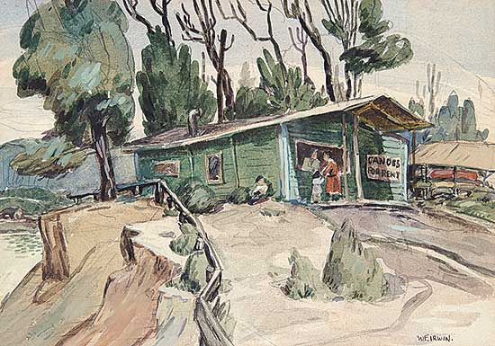 #481 ~ Irwin - Boathouse, White Mud Creek