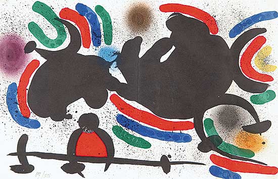 #514 ~ Miro - Untitled - Composition  #17/250