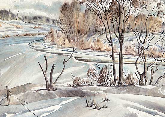 #557 ~ Smith - Untitled - Wintery River