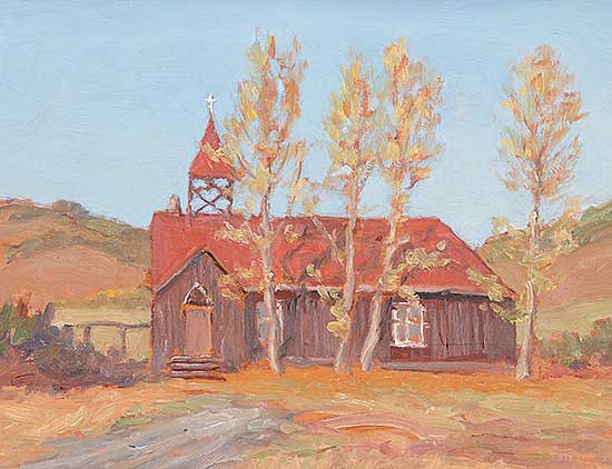 #588 ~ Turner - Sketch of Millarville Church