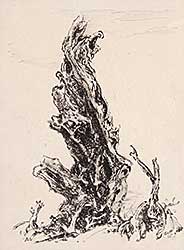 #67 ~ Lismer - Untitled - Tree Trunk
