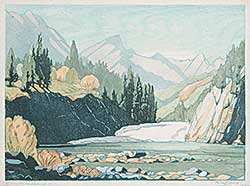 #129 ~ Shelton - Bow Falls at Banff