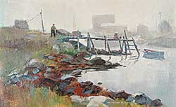 #449 ~ Elliott - Fog at Prospect, Nova Scotia