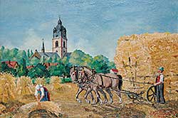 #518 ~ Muller - Untitled - Harvest Scene