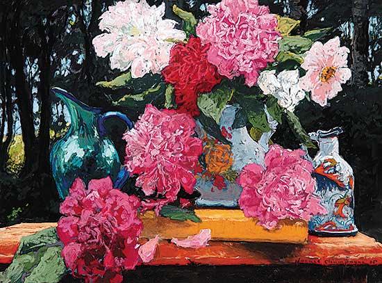 #18 ~ Champagne - Rejeanne's Peonies from our Garden