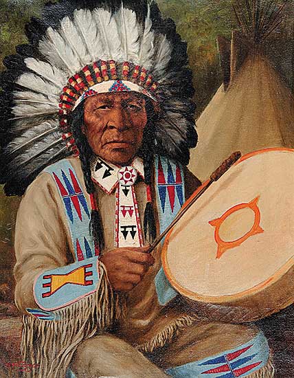 #79 ~ Metzger - Untitled - Plains Chief