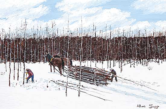 #102 ~ Sapp - Busy Cutting Wood