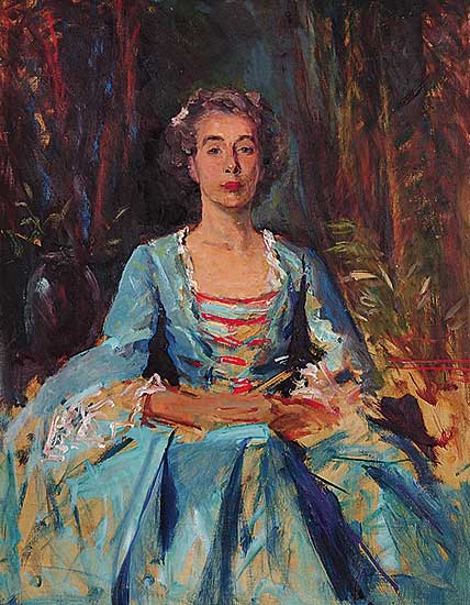 #108 ~ Scott - Untitled - Woman in Blue