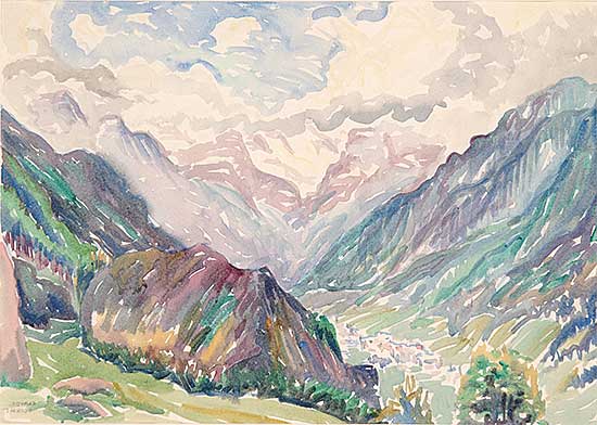 #208 ~ Flight - Untitled - Mountain Landscape