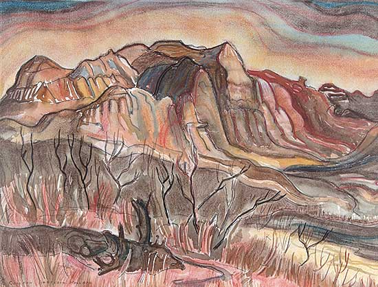 #407 ~ Anderson Millard - Drumheller Landscape