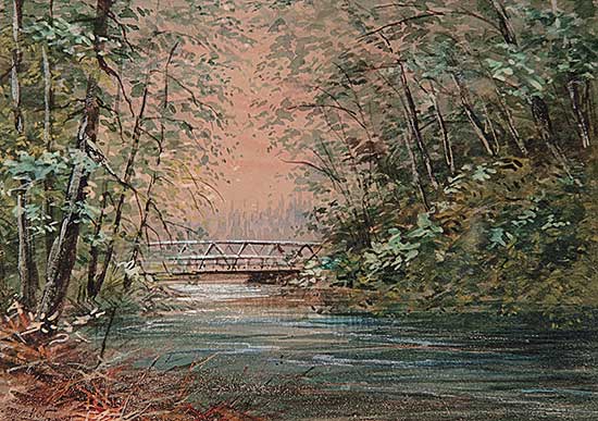 #413 ~ Baber - Untitled - Bridge over Stream