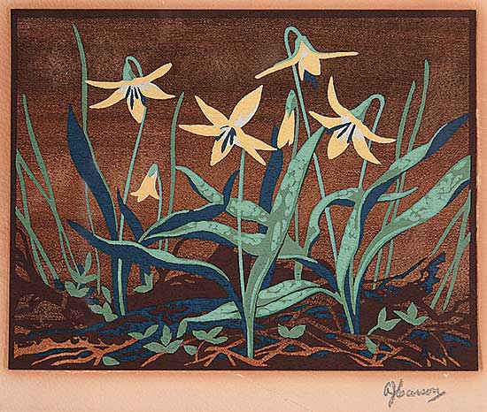#429 ~ Casson - Untitled - Yellow Flowers