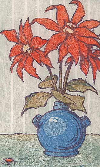 #448 ~ Fanshaw - Still-Life, Poinsettias