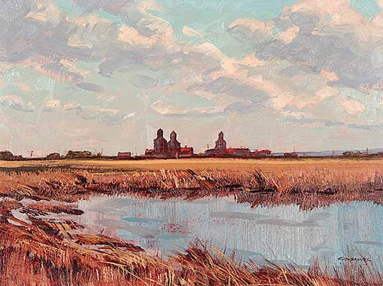 #459 ~ Gonsalves - Prairie Landscape with Water
