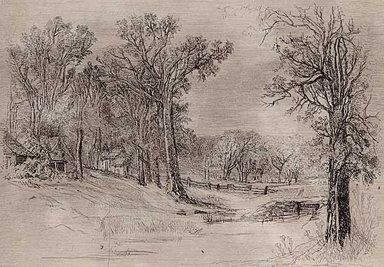 #461 ~ Greatorex - Arch Brook on the Old Riker Estates, East River & 75 St. N.Y in 1869  #1st proof