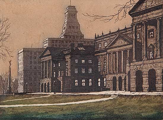 #472 ~ Hornyansky - Osgoode Hall and Canada Life, Toronto