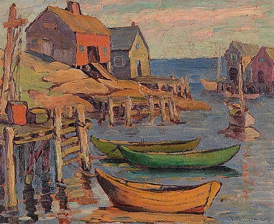 #535 ~ Pipon - Evening Glow - Peggy's Cove, Nova Scotia