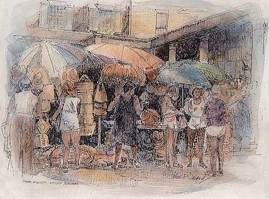 #547 ~ Secord - Straw Market, Nassau Bahamas