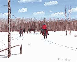 #103 ~ Sapp - Untitled - Rider in Snow