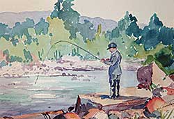 #115 ~ Thornton - Untitled - Fishing on the Banks