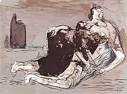 #311 ~ Moore - Untitled - Reclining Woman  #32/50