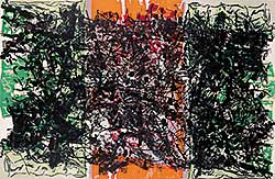 #316 ~ Riopelle - Untitled - Triptych  #73/75
