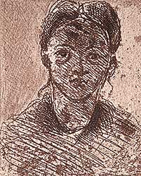 #437 ~ Cezanne - Tete de Jeune Fille