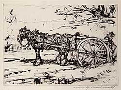 #492 ~ MacDonald - Untitled - Horse and Cart