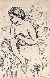 #538 ~ Renoir - Baigneuse Debout a Mid Jambes