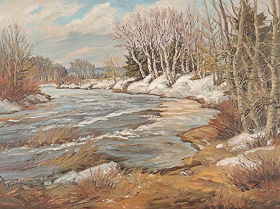 #77 ~ Luthi - Red Deer River, Early May Between Steen and Shelan on Highway No. 28
