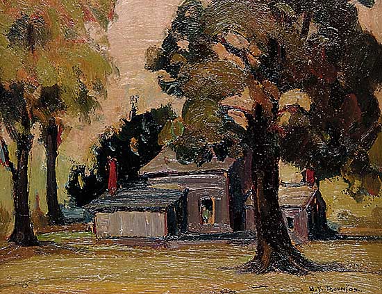 #121 ~ Thornton - Untitled - House in the Trees