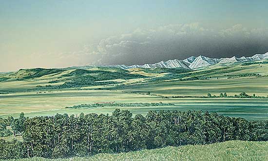 #127 ~ Webb - Morning Shadows, Near Turner Valley