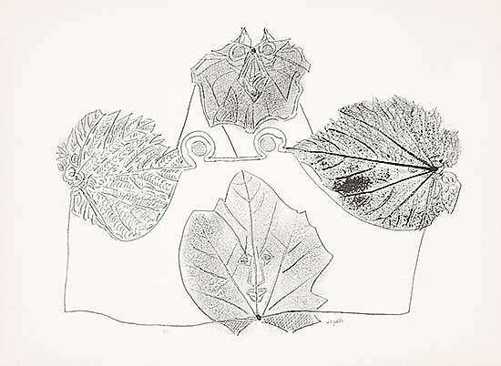#324 ~ Riopelle - Untitled - Four Leaves  #H.C.