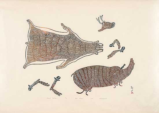 #498 ~ Pootoogook - Skinned Caribou  #9/50