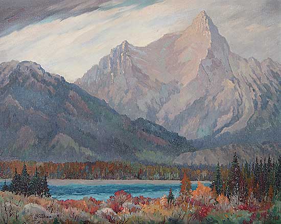 #599 ~ Shaw - Looking Across the Athabasca Valley, Jasper National Park, Alberta