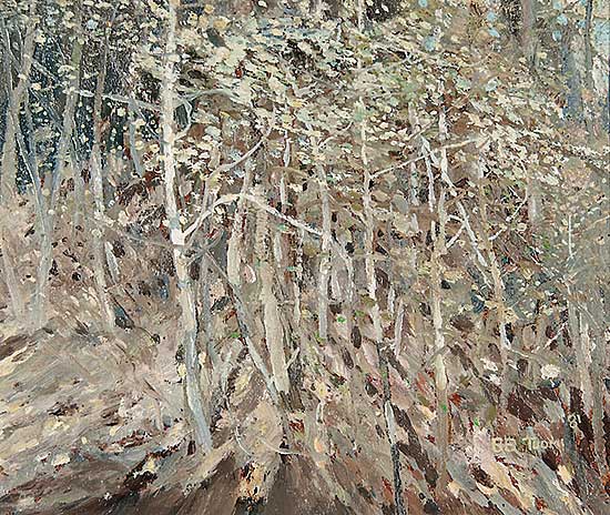 #631 ~ Tuomi - Untitled - A Copse of Aspen