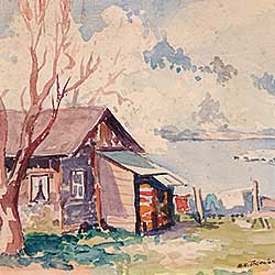 #123 ~ Thornton - Untitled - Cottage by the Water