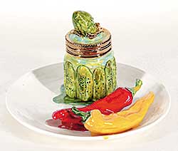 #305 ~ Cicansky - Untitled - Peppers and Pickle Plate
