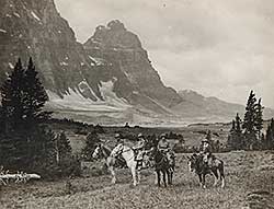 #567 ~ Frank - Trail Riders in the Tonquin Valley - Jasper National Park, Alberta; Canadian National Railways Photograph