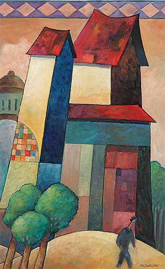 #19 ~ Castonguay - Untitled - Man and Houses