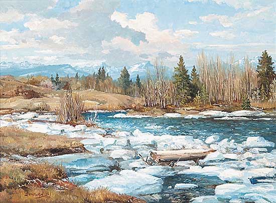 #29 ~ Crockford - Spring Break-Up, Sheep River, nr. Black Diamond, Alberta