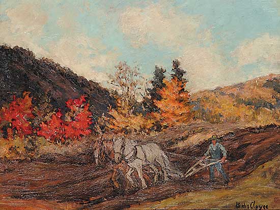 #36 ~ des Clayes - Autumn Plowing, Val Morin P.Q.