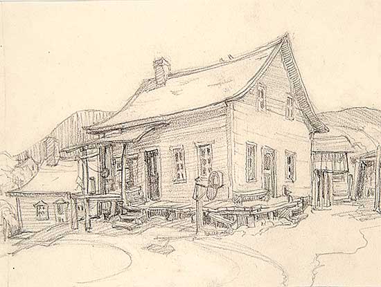 #56 ~ Housser - Untitled - House in Quebec Village