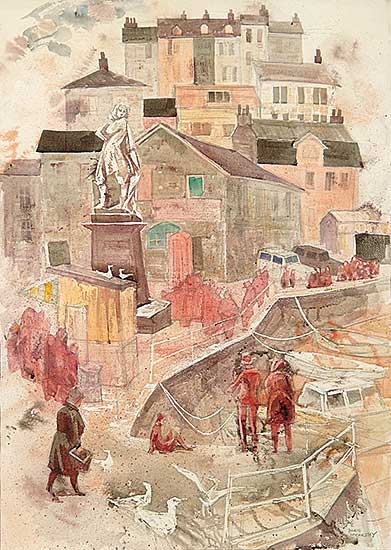 #83 ~ McCarthy - King William and the Tourists, Brixham, Devon, England