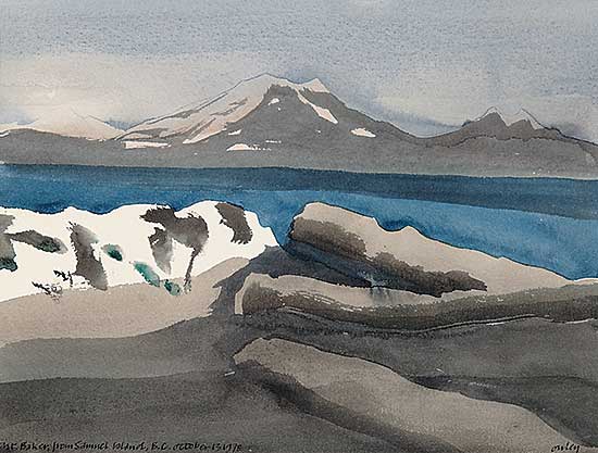 #90 ~ Onley - Mount Baker from Samuel Island, B.C.