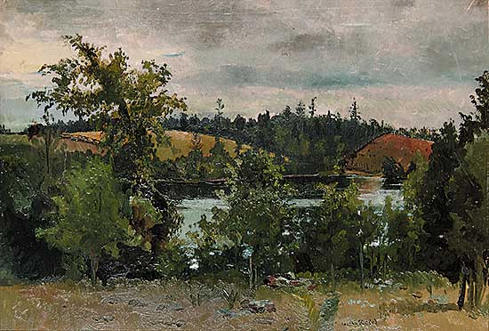 #108 ~ Reid - Untitled - A View of the Lake