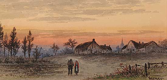 #121 ~ Verner - Sunset Stroll Through a Village